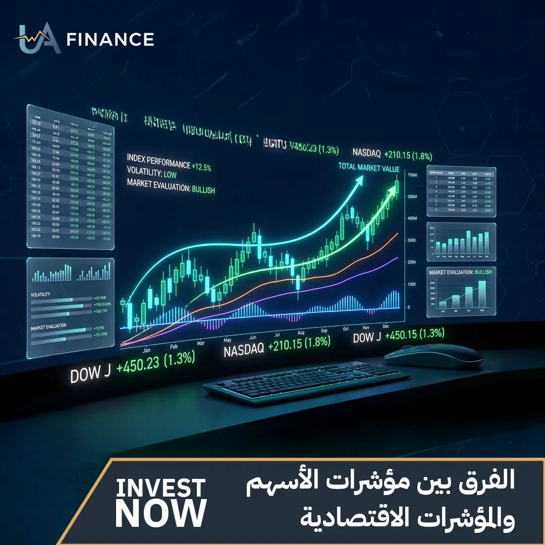 الفرق بين مؤشرات الأسهم والمؤشرات الاقتصادية