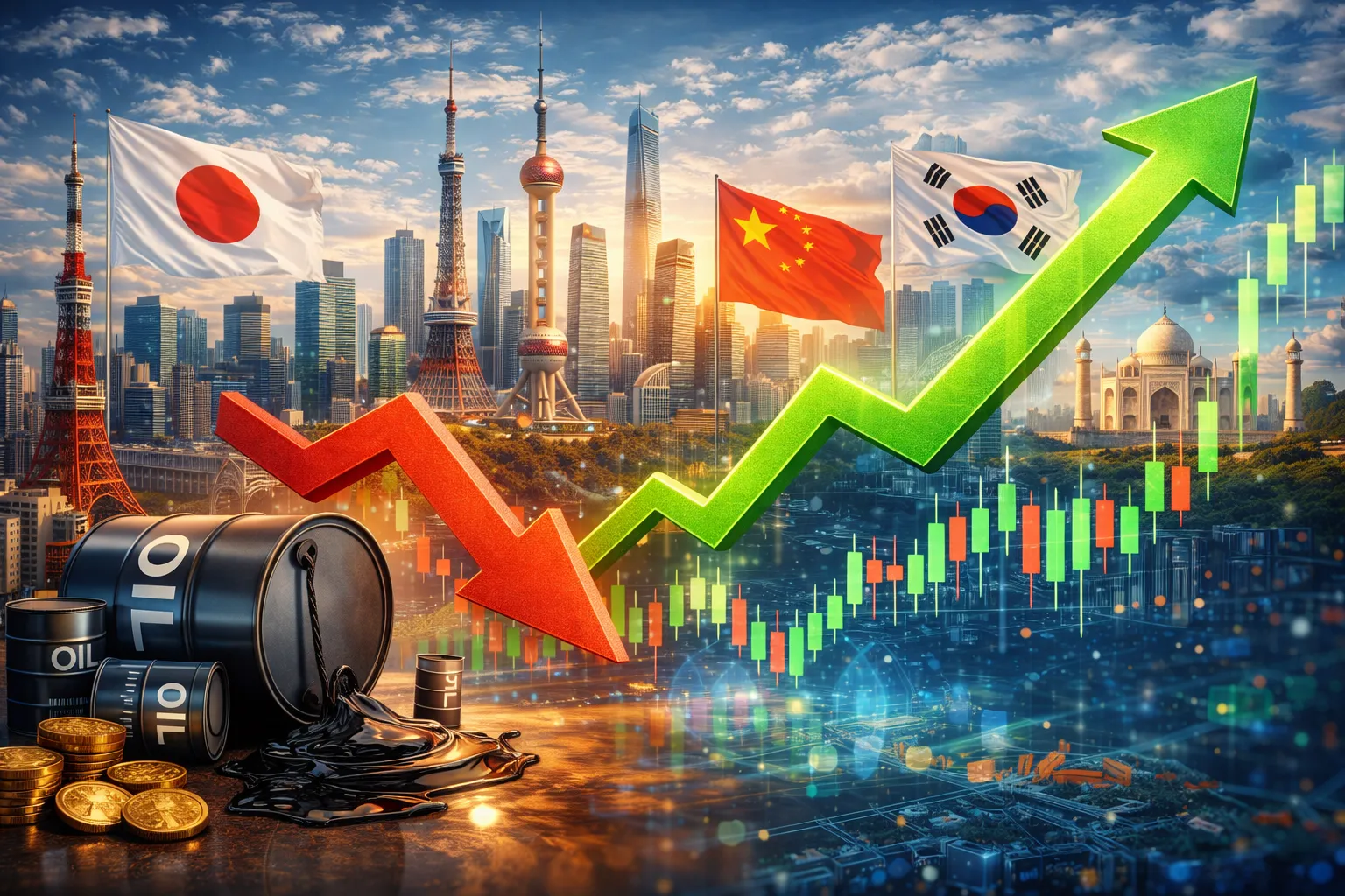 Asia Stocks Extend Gains Amid Oil Price Relief