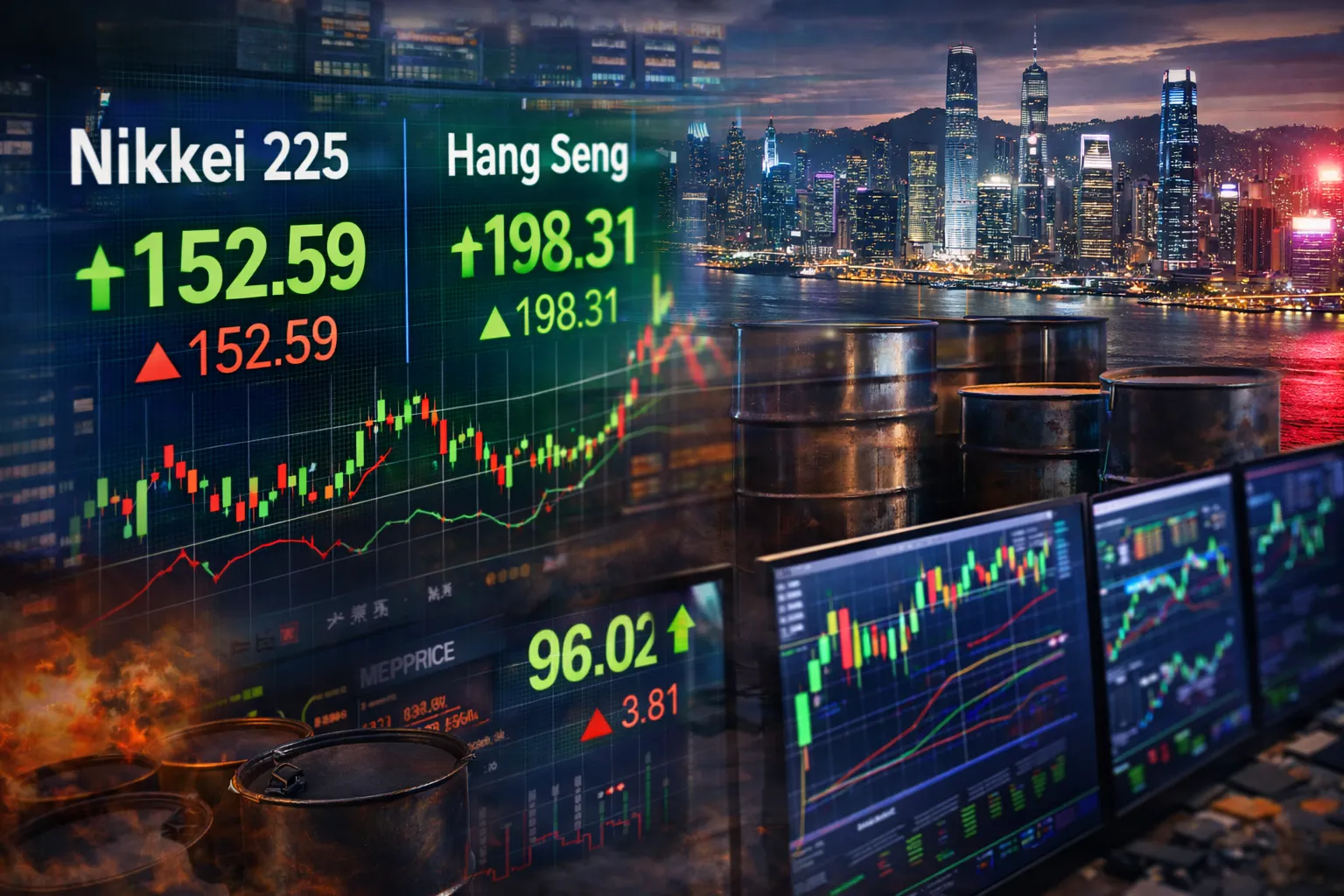 Asian Stocks Rise Slightly as Oil Pullback Eases Pressure