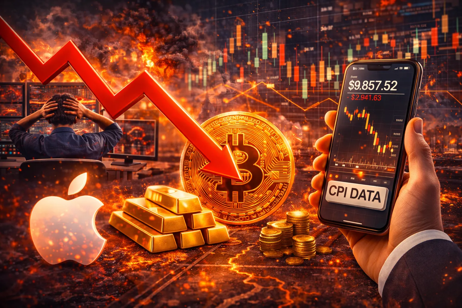 Bitcoin Price Falls Below $70K as Traders Watch CPI Data