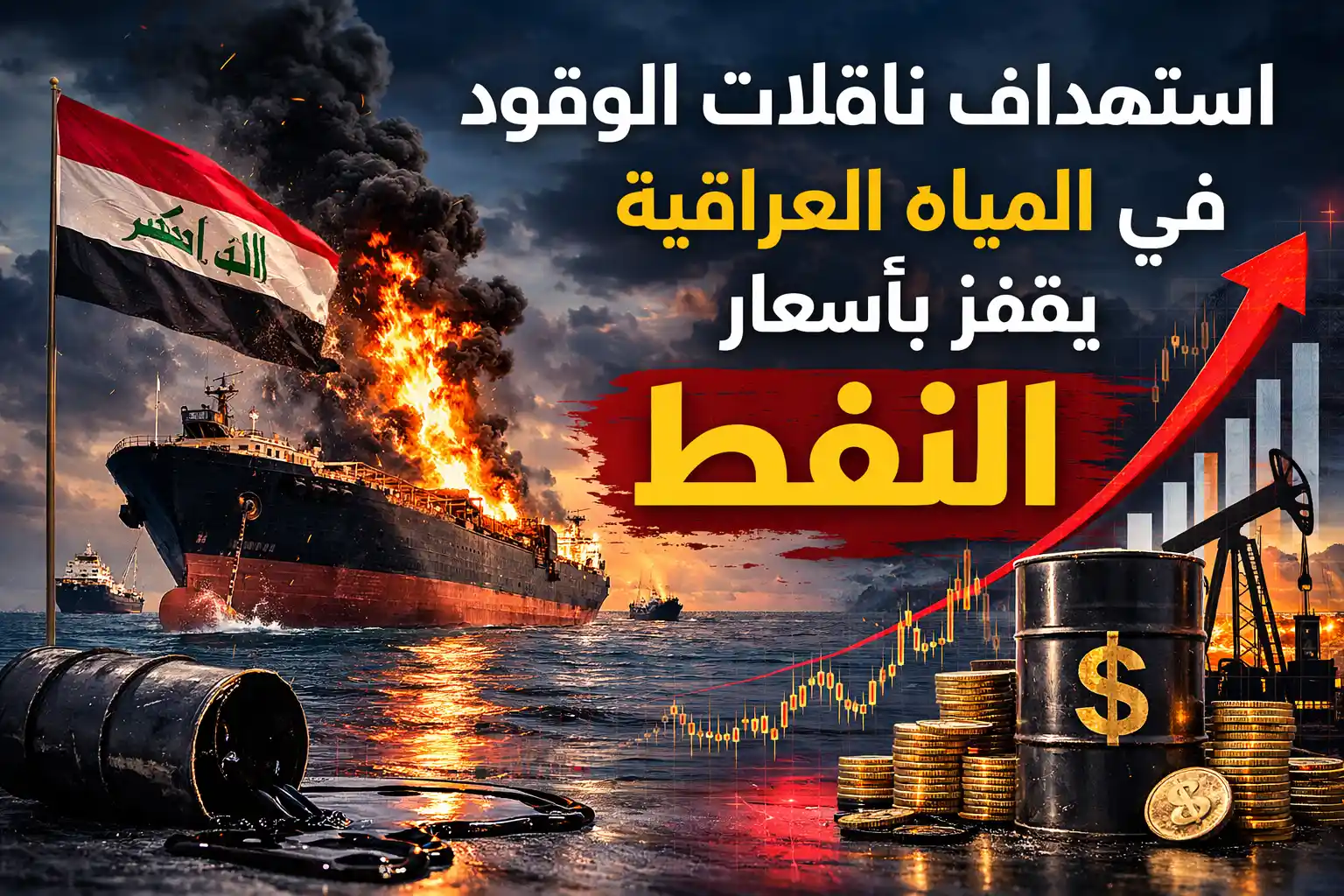 استهداف ناقلات الوقود في المياه العراقية يقفز بأسعار النفط