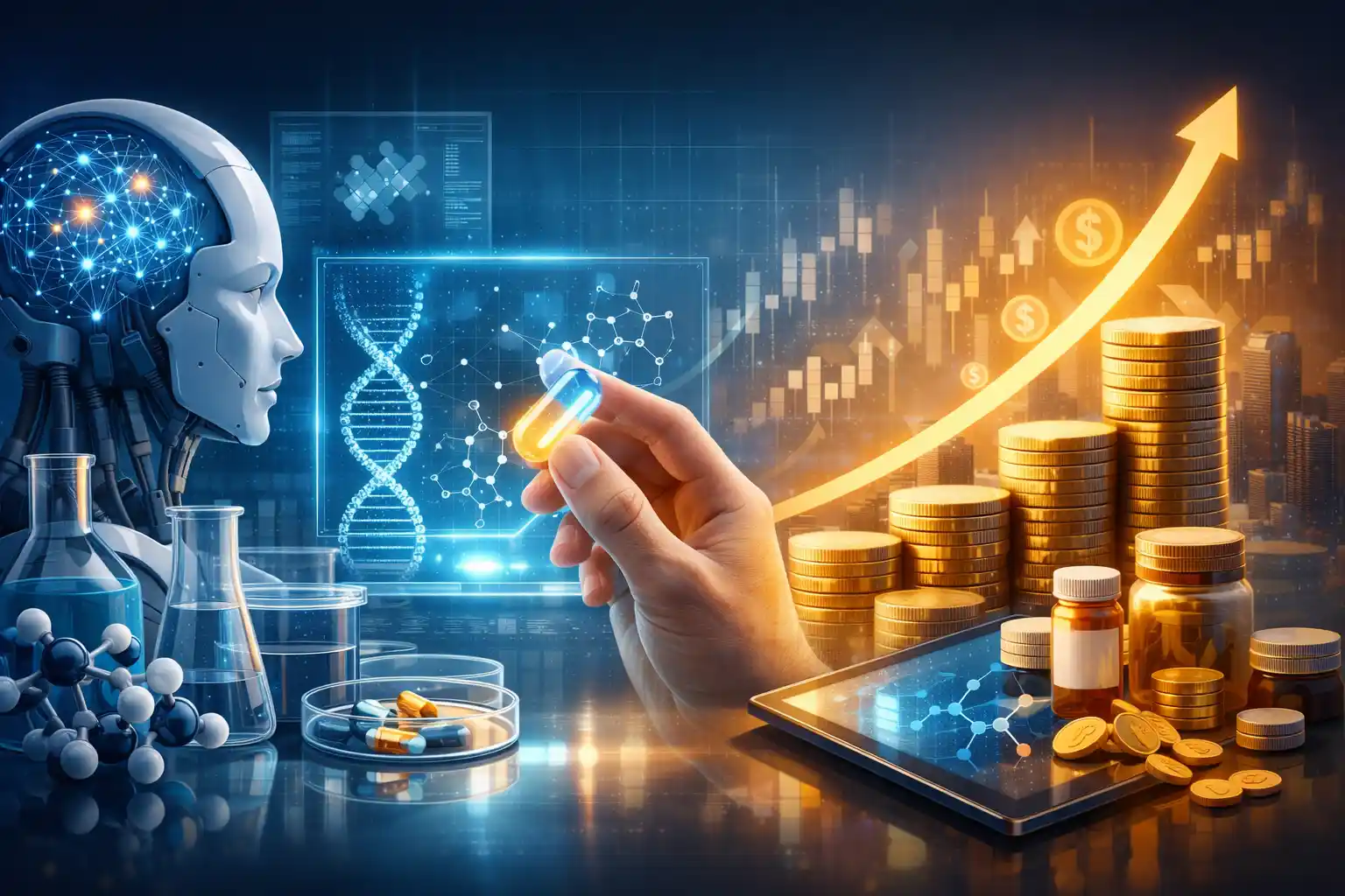 الذكاء الاصطناعي يختصر زمن تطوير الأدوية ويعزز أرباح الشركات