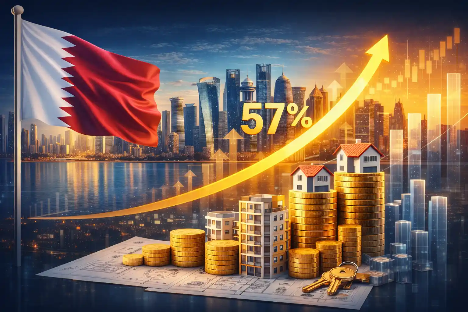القطاع العقاري القطري يحقق نمواً بـ57 بالمئة خلال يناير وفبراير