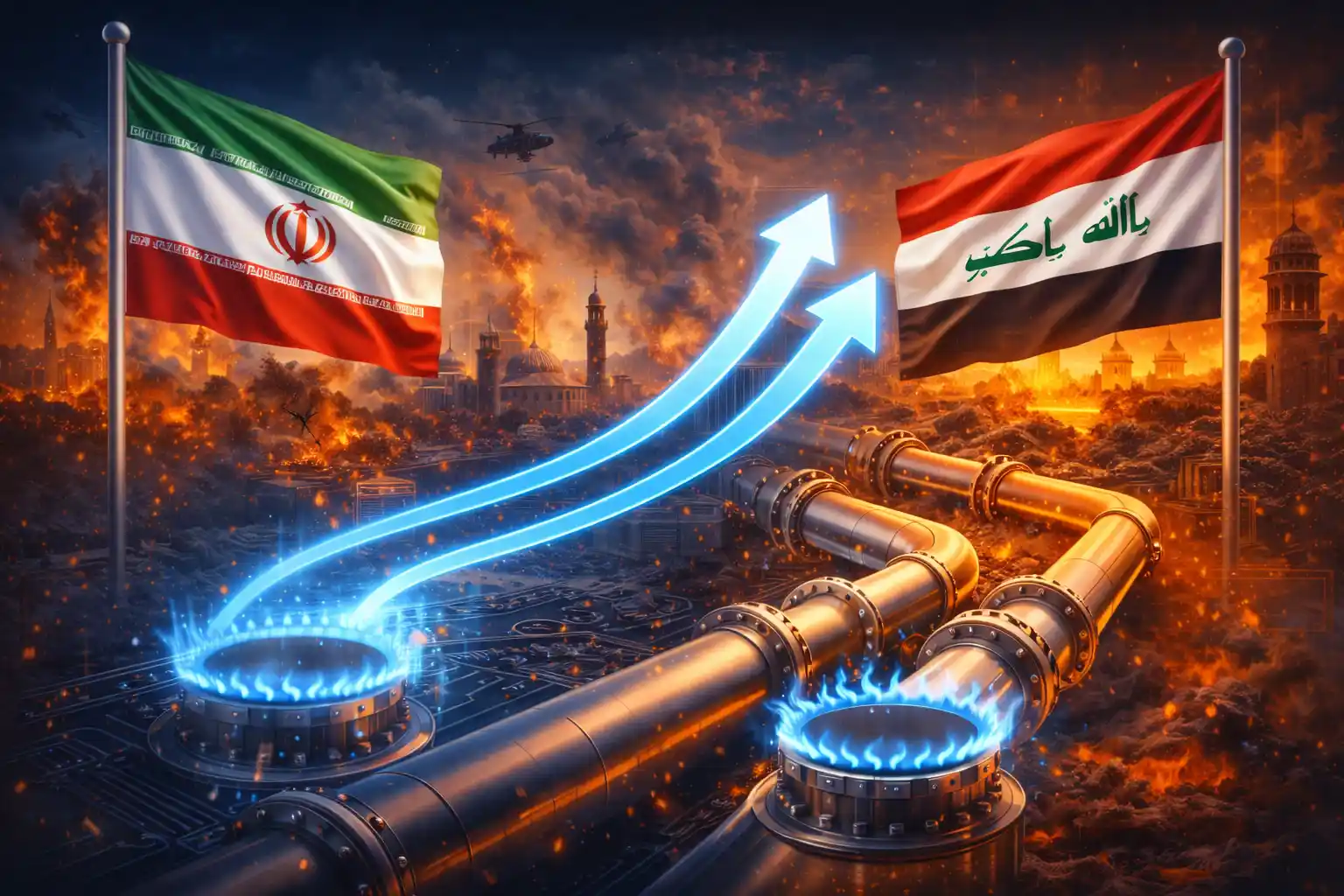 إمدادات الغاز الإيراني إلى العراق تتضاعف رغم حرب الشرق الأوسط