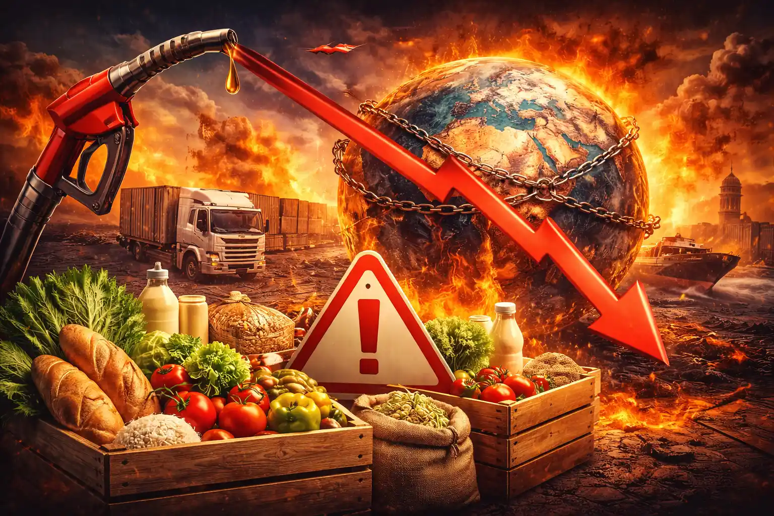 أزمة الوقود بسبب الحرب تهدد الإمدادات الغذائية عالمياً