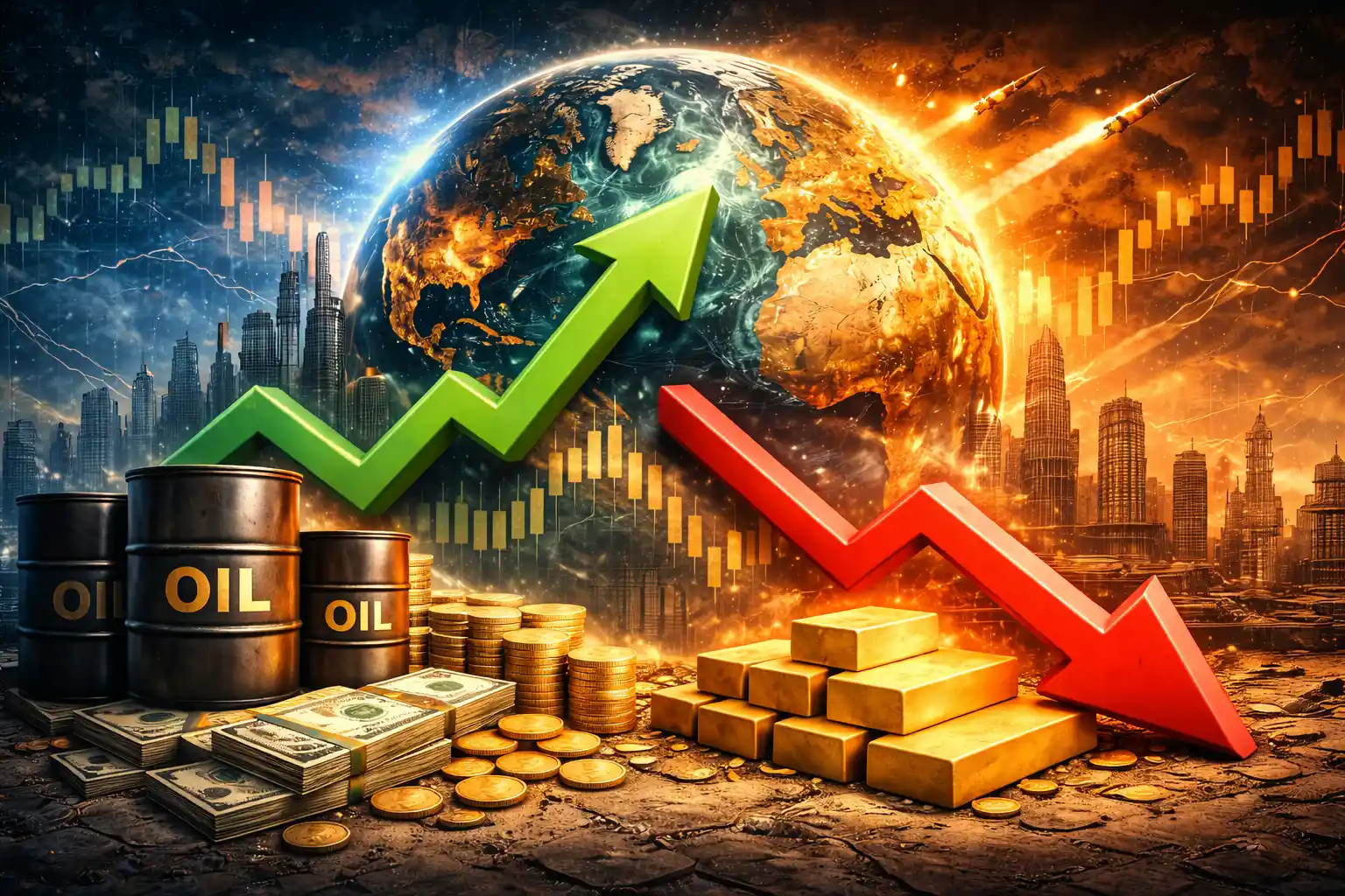 الأسواق العالمية تترقب أسعار النفط والذهب