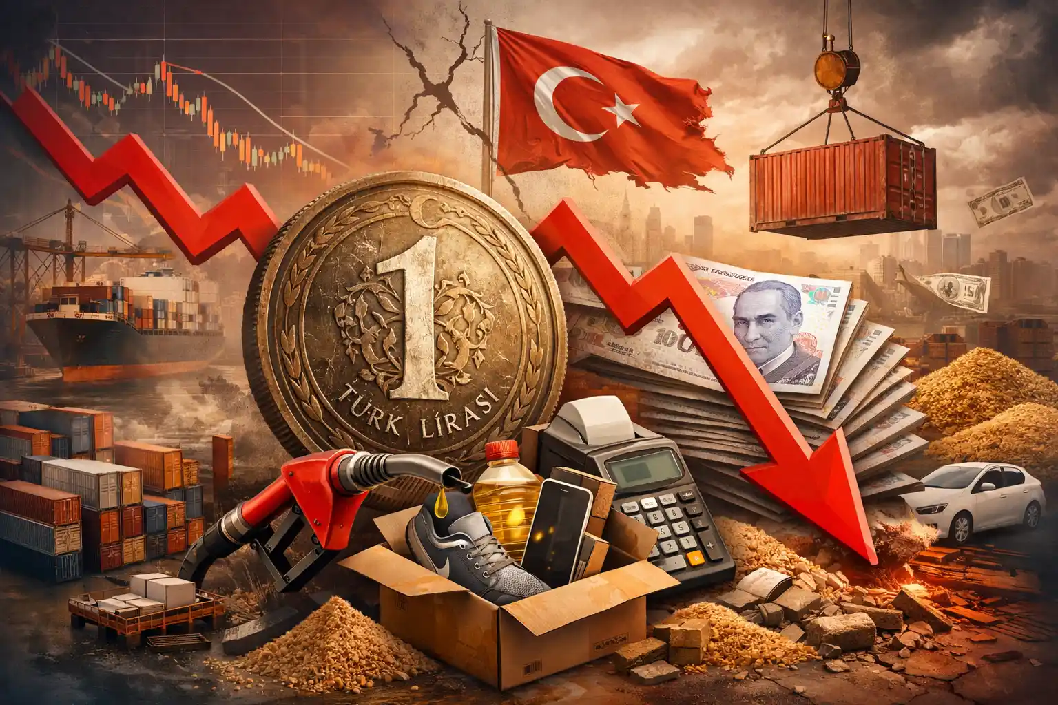 الليرة التركية تنخفض وتزيد تكاليف الاستيراد