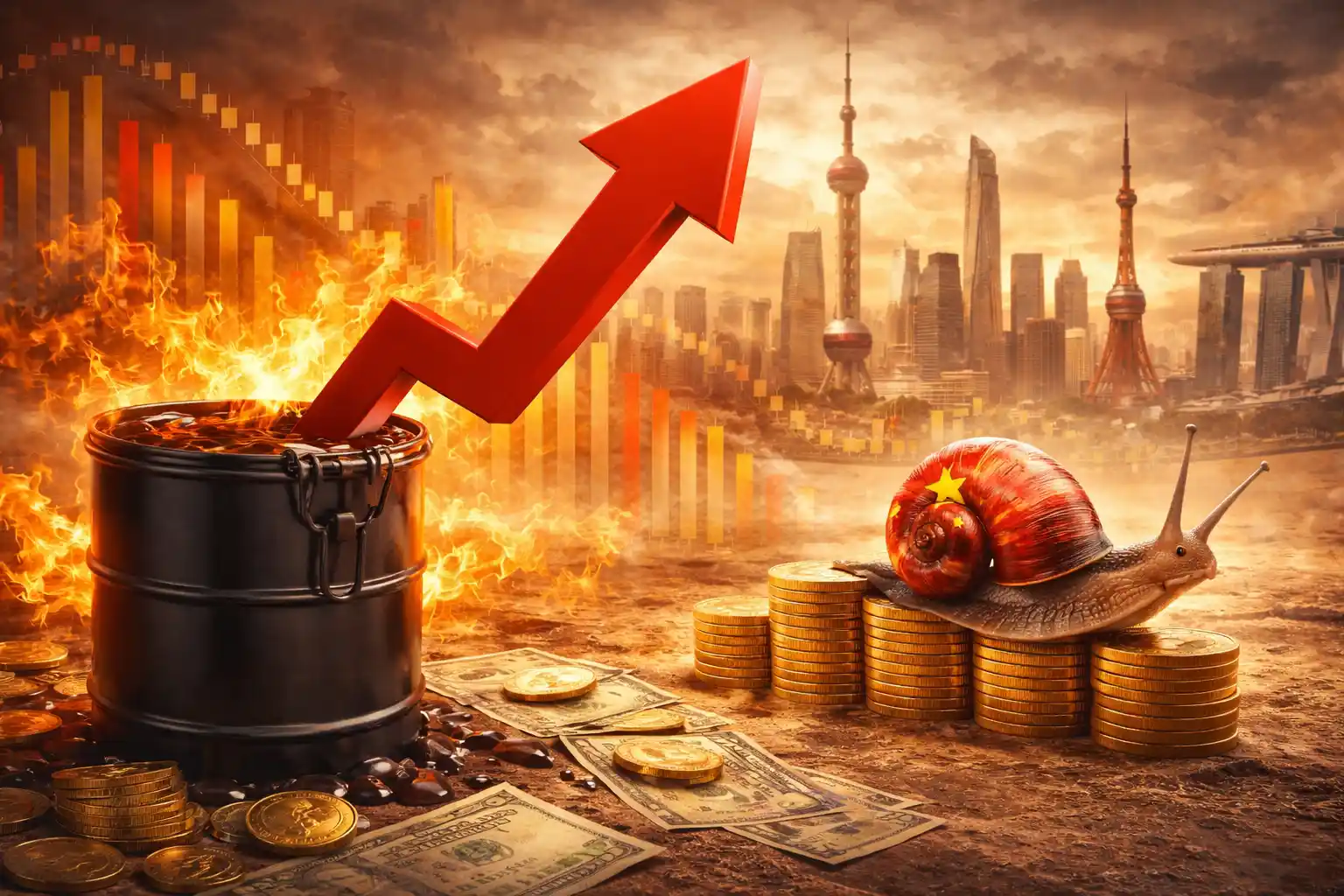 ارتفاع النفط يبطئ النمو في الأسواق الآسيوية