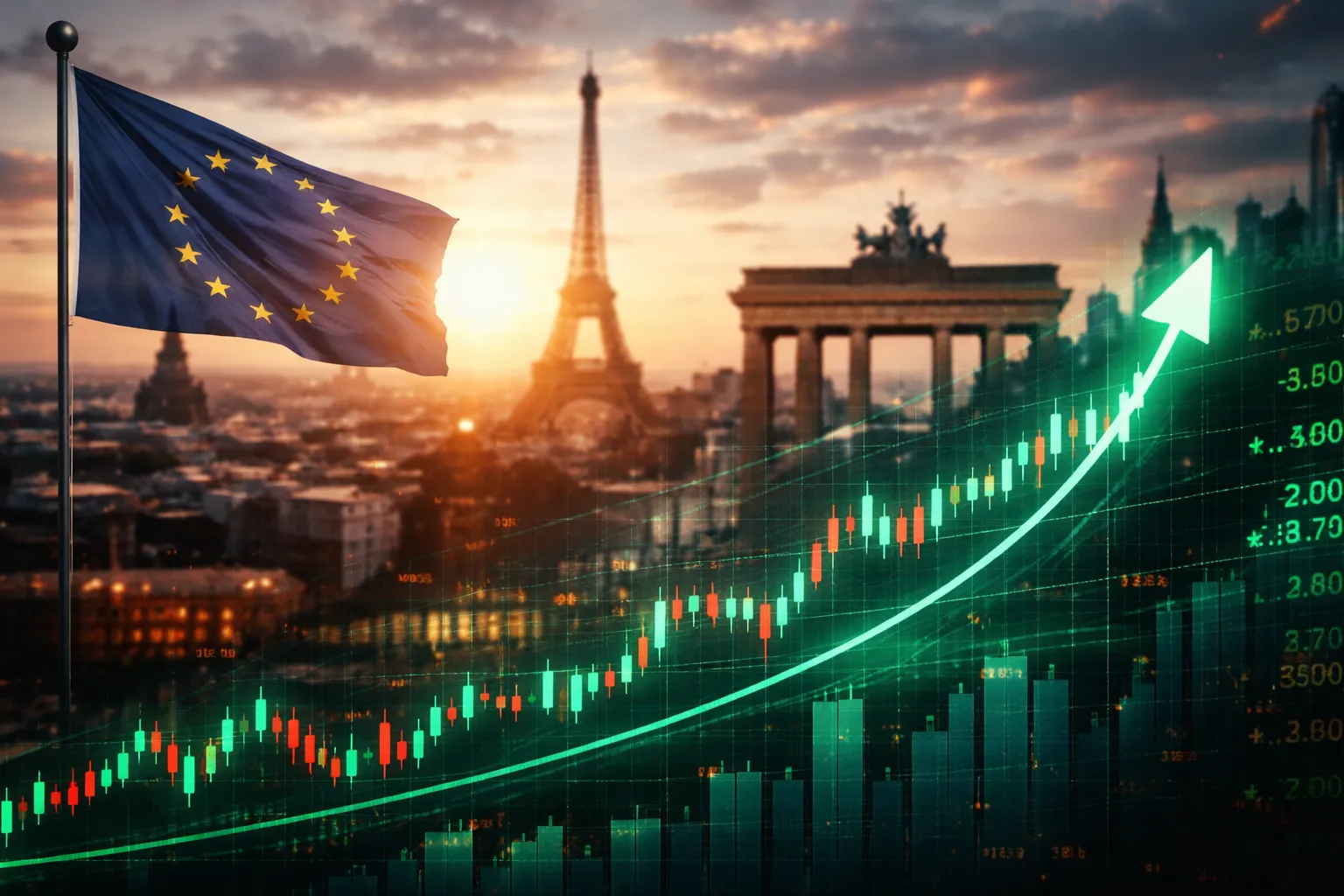 ارتفاع الأسهم الأوروبية رغم استمرار التوترات الجيوسياسية