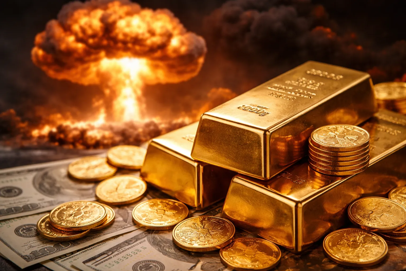 ارتفاع أسعار الذهب بسبب تصعيد الحرب الأمريكية الإسرائيلية على إيران