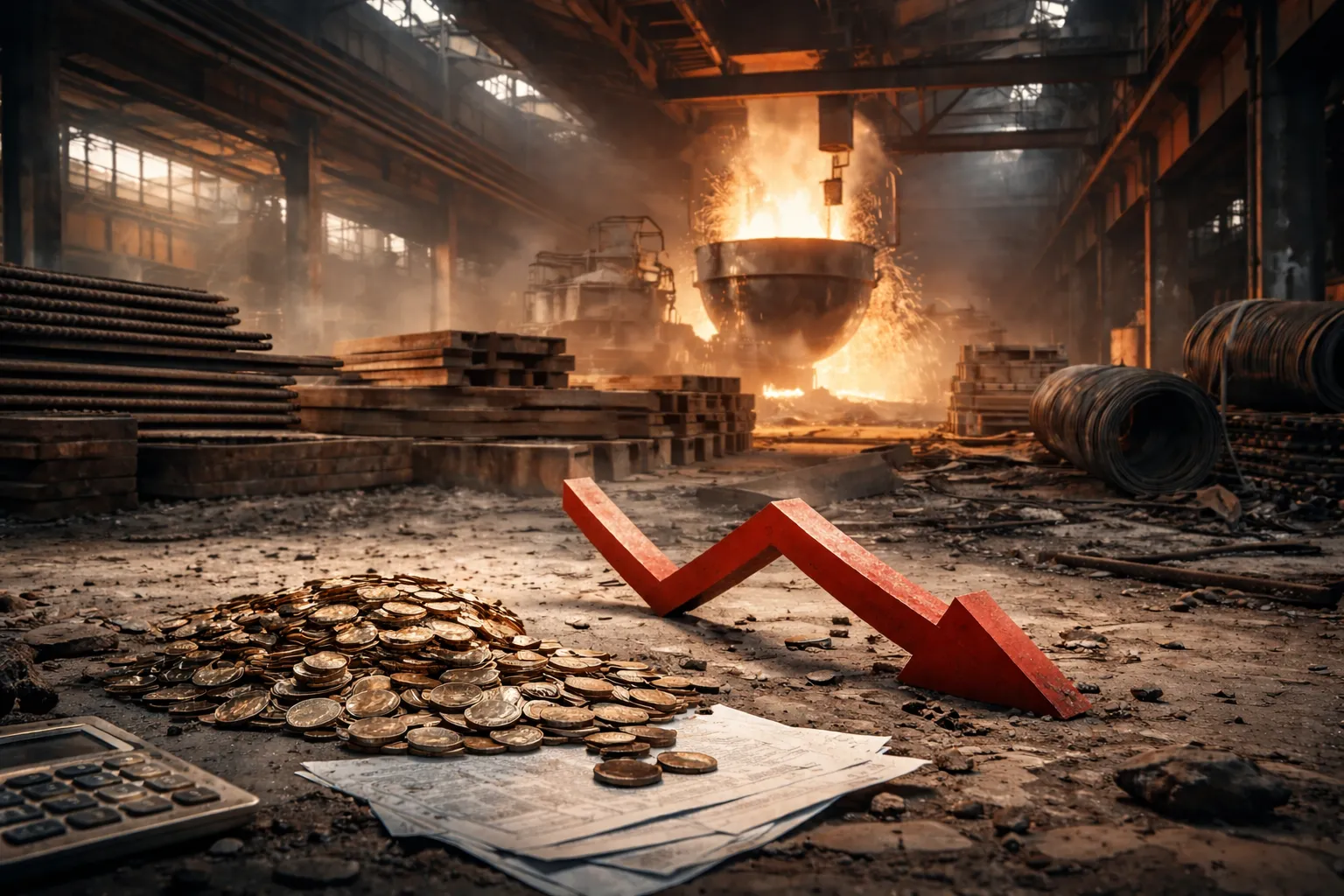 خسائر سنوية لـ "حديد وطني" بقيمة 14.8 مليون ريال بسبب تراجع المبيعات والمصاعب التشغيلية