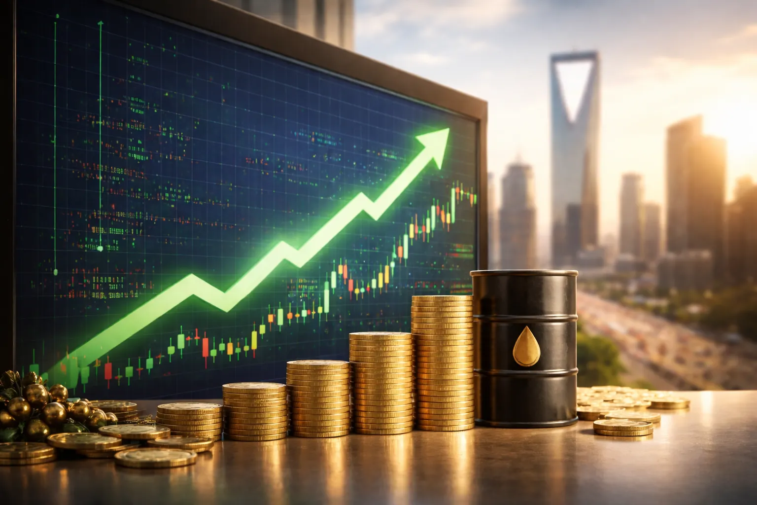 مؤشر السوق السعودي يستعيد زخم ما قبل حرب إيران بدعم من ارتفاع "أرامكو" وأسعار النفط
