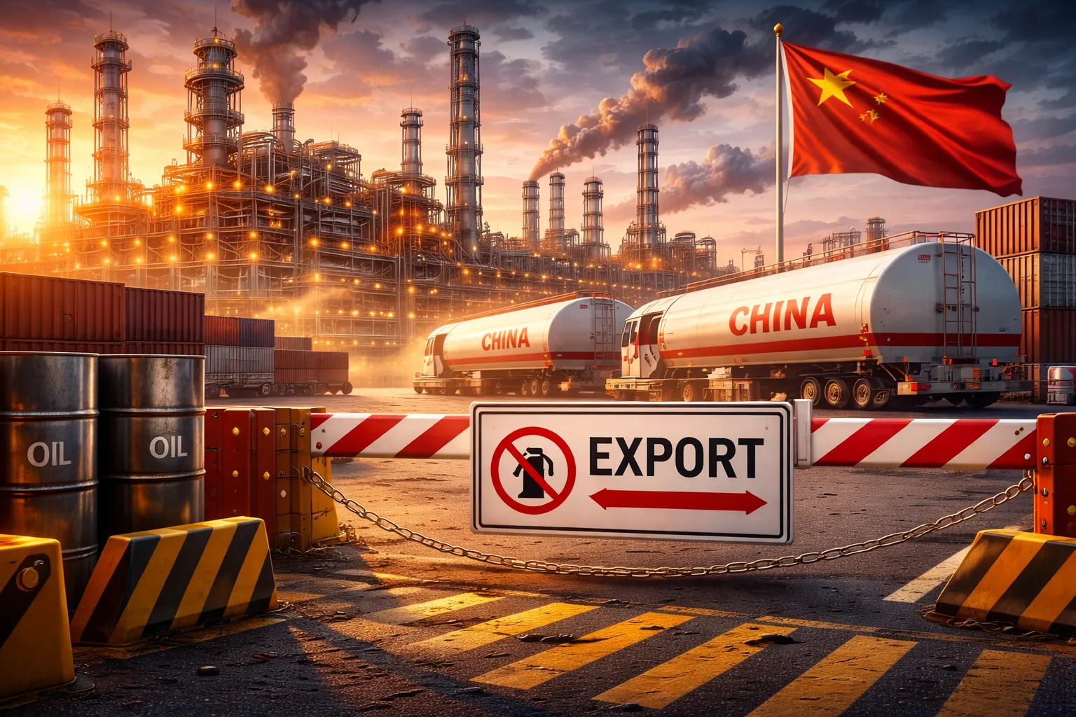 China Halts Fuel Exports to Protect Supply