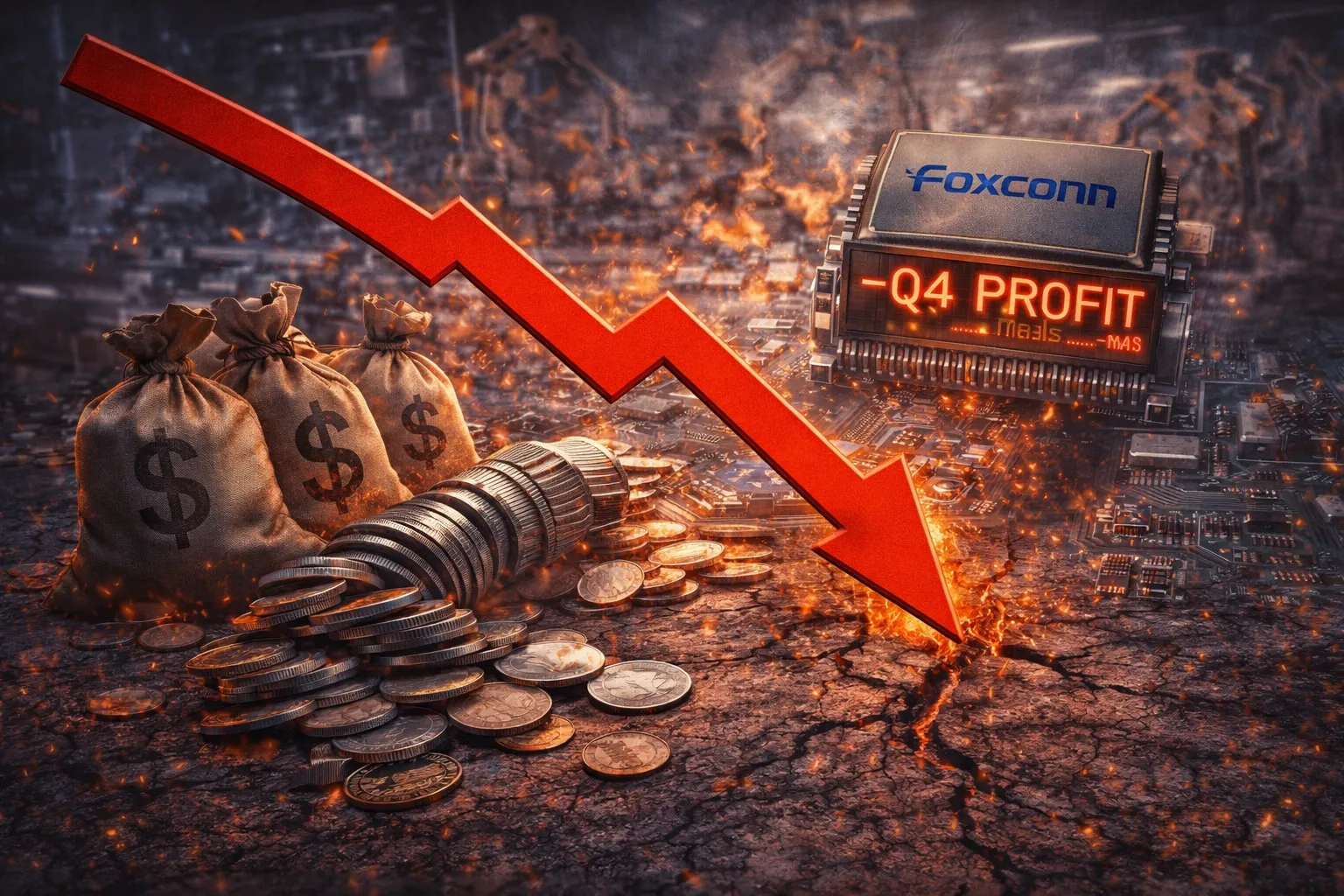 Foxconn Q4 Profit Falls as Margins Weaken