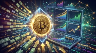 Bitcoin Surges Near $77,000 as Global Liquidity Expansion and Mega ETF Inflows Trigger Breakout