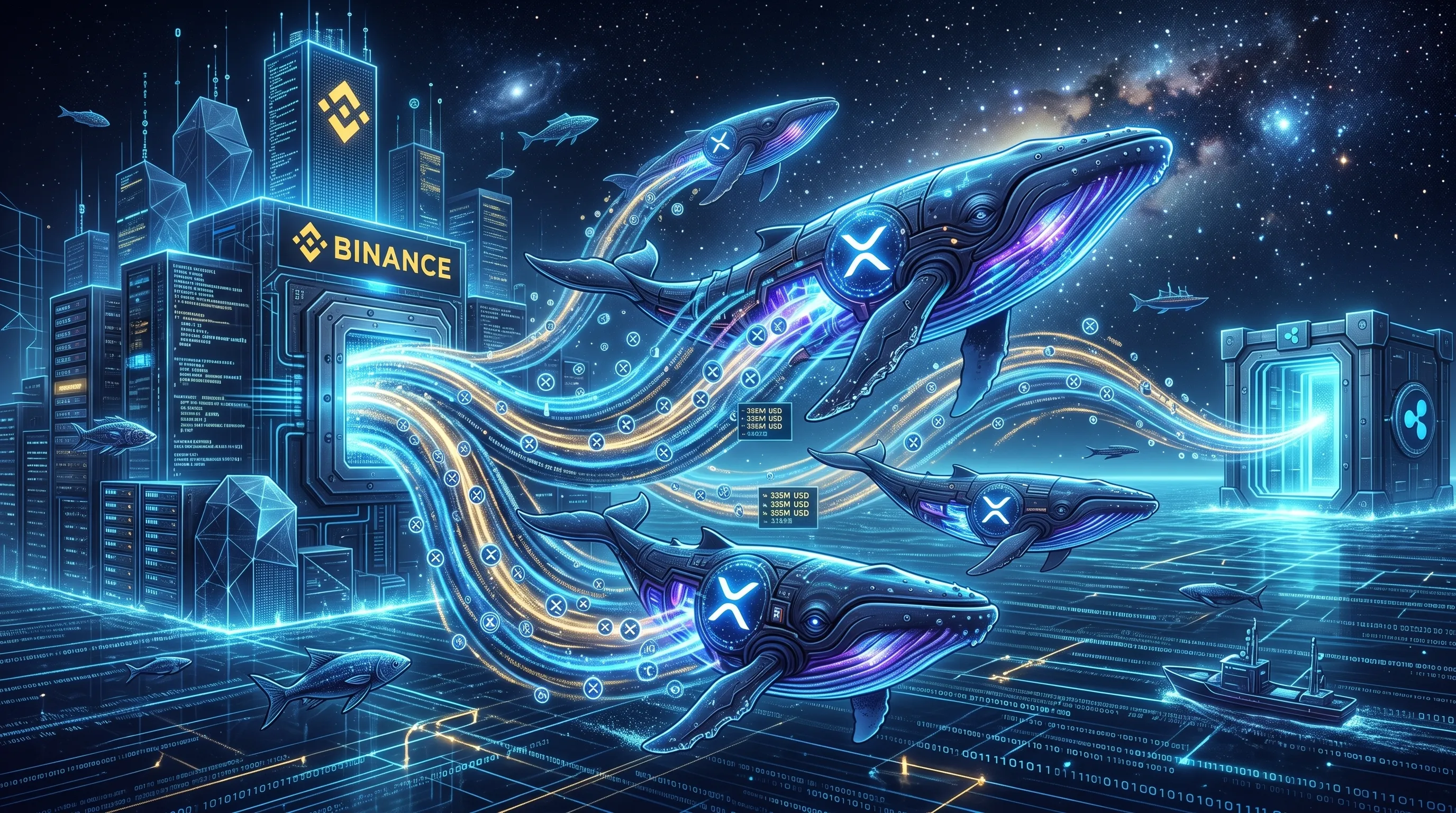 Ripple (XRP) Targets 2 USD as Whales Pull 335 Million USD Off Binance in Historic Supply Shock Ripple (XRP) Whales Pull 335M USD Off Binance as 2 USD Nears