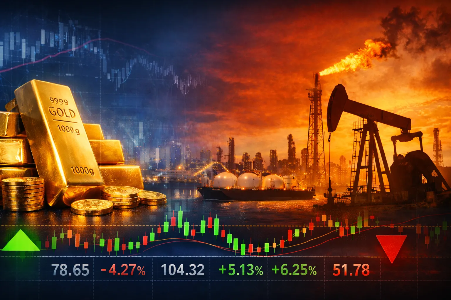 Gold Holds as Volatility Spreads in Energy Markets