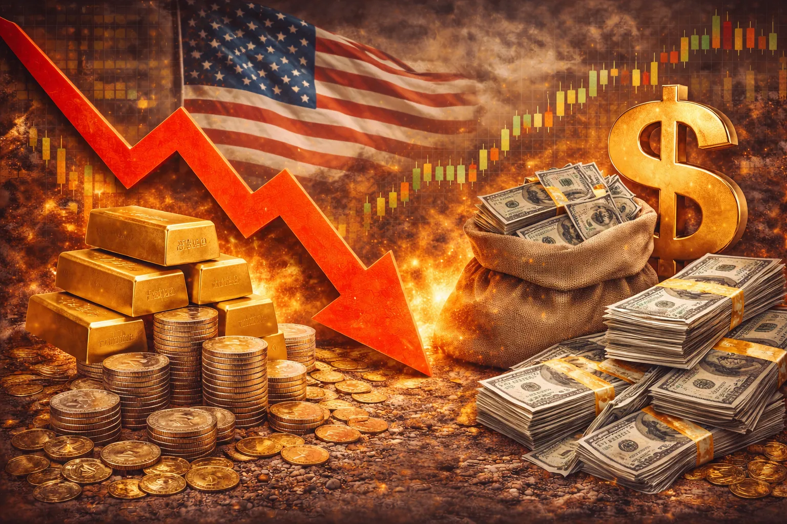 Gold Stays Under Pressure as Strong Dollar Reaches Higher Demand