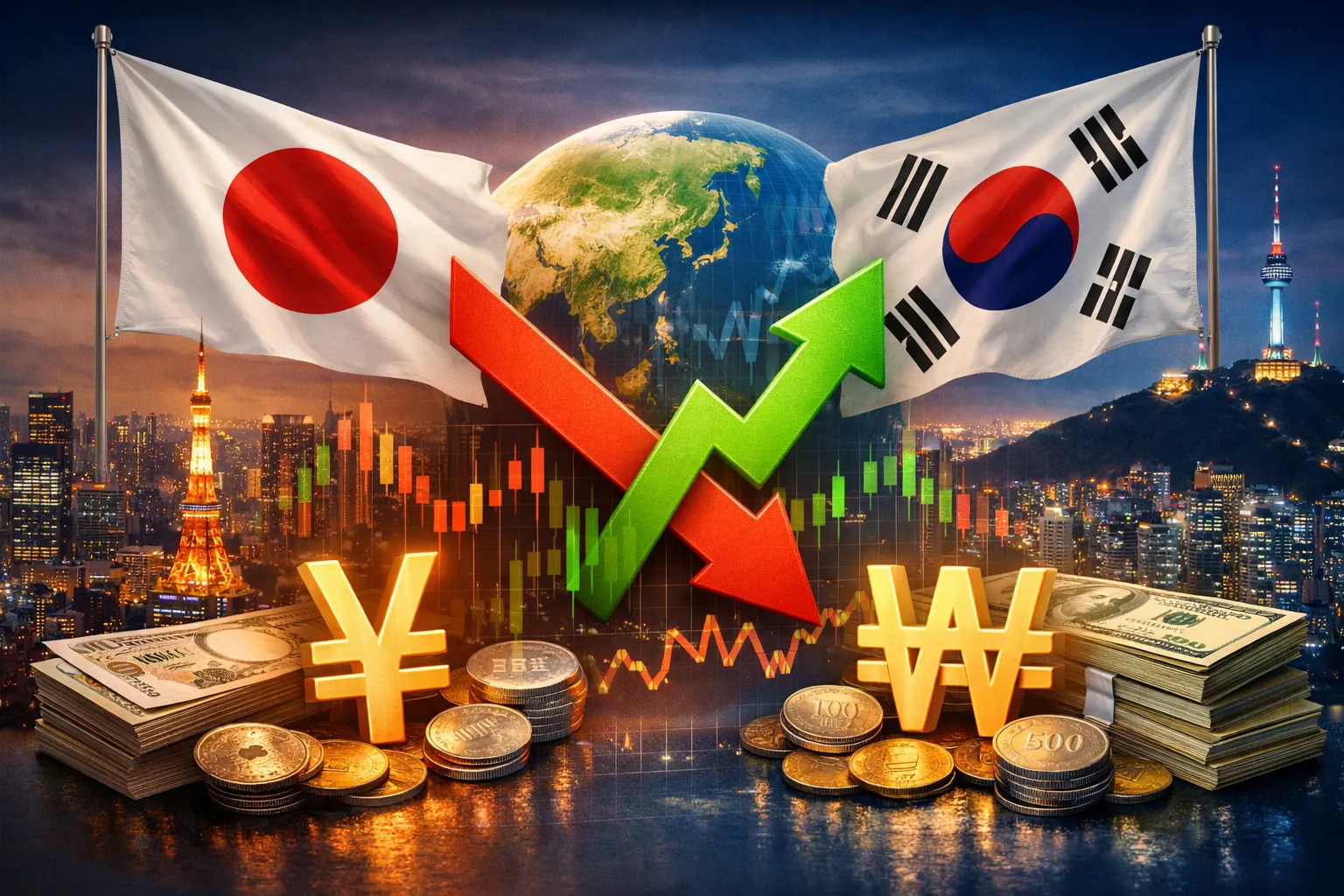 Japan & South Korea Ready to Counter FX Volatility