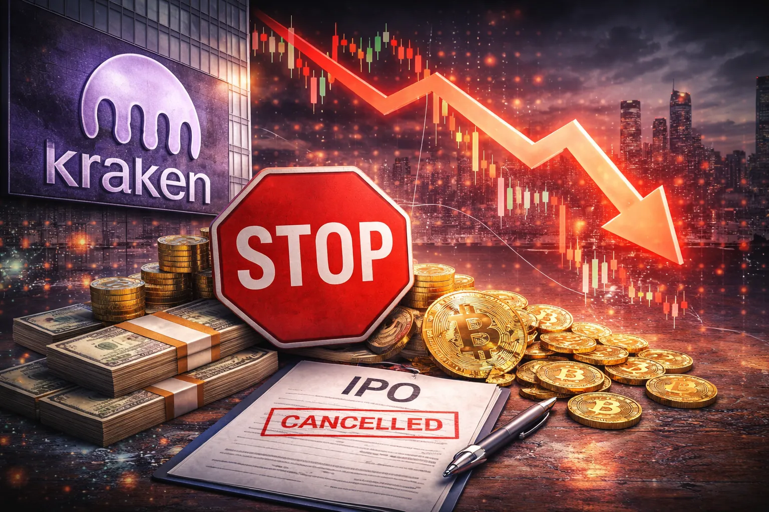 Kraken Stops IPO Plans Due to Crypto Market Volatility