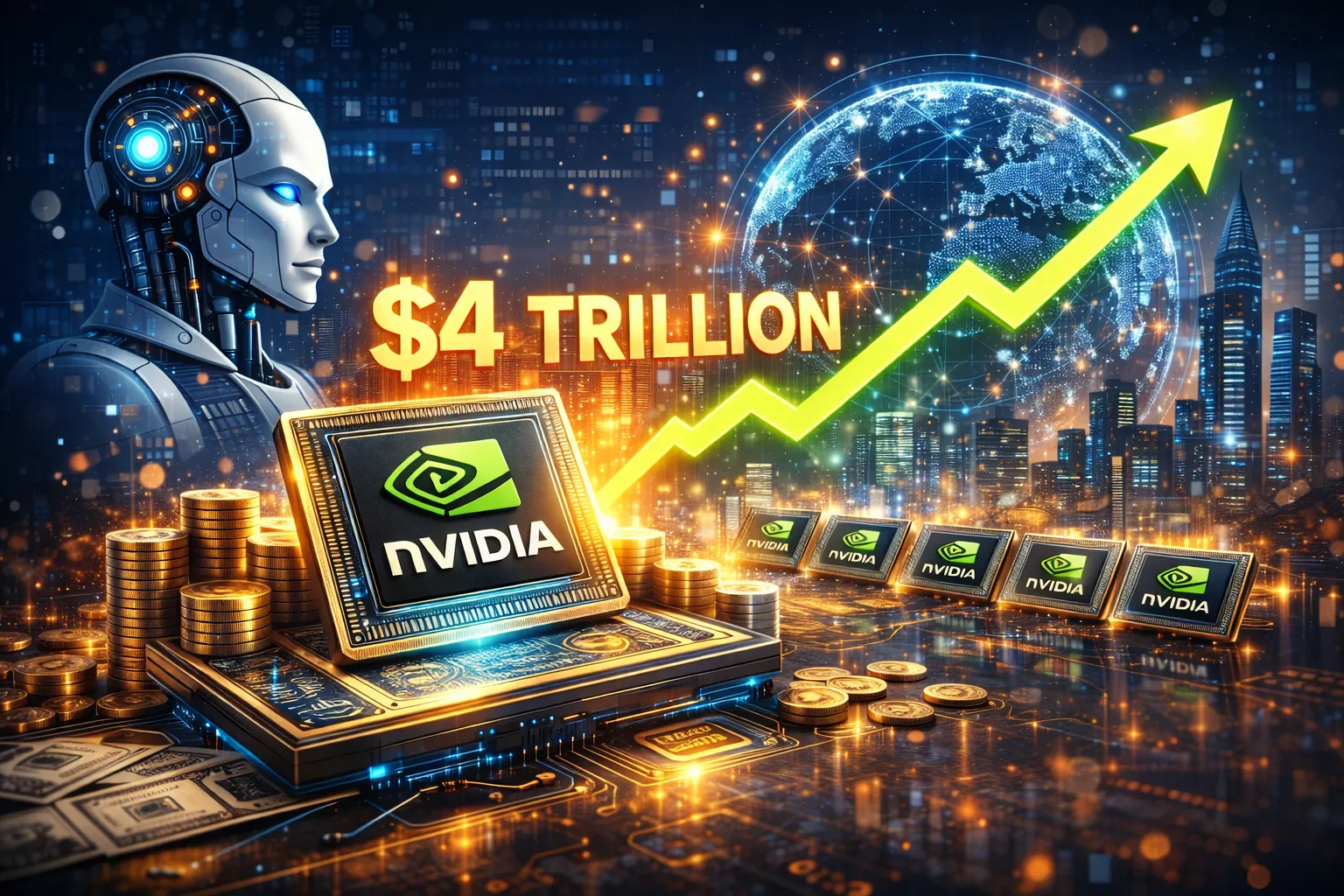 Nvidia Becomes First $4 Trillion Company as AI Chip Demand Surges