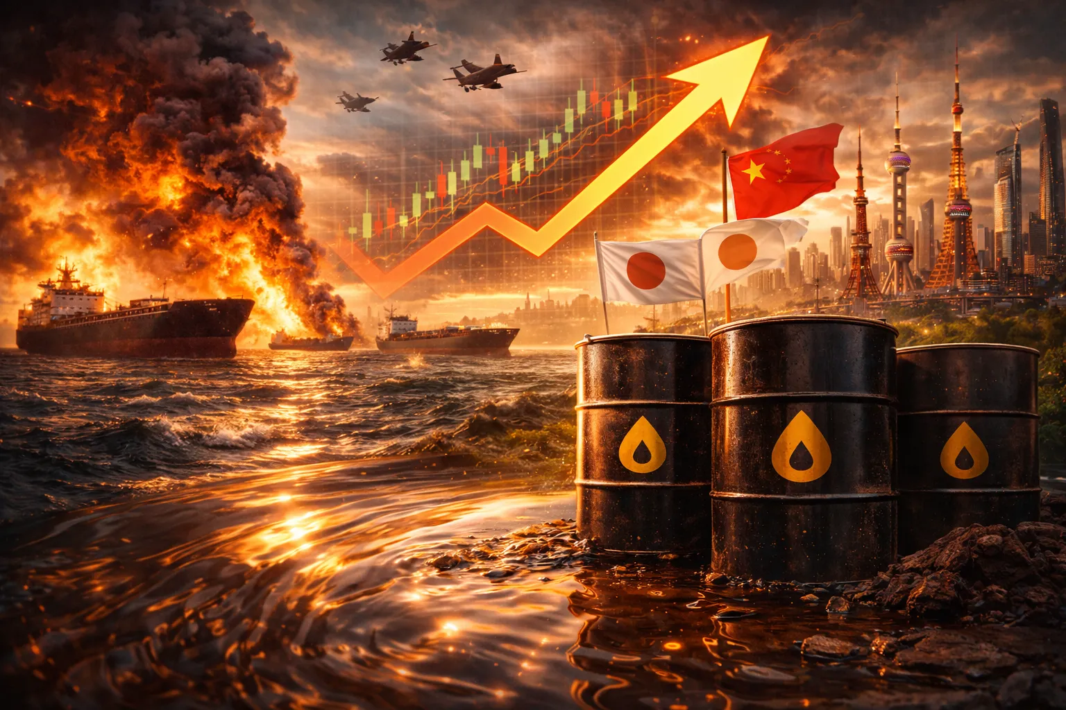 Oil Jumps to Record as Asia Responds to Iran War