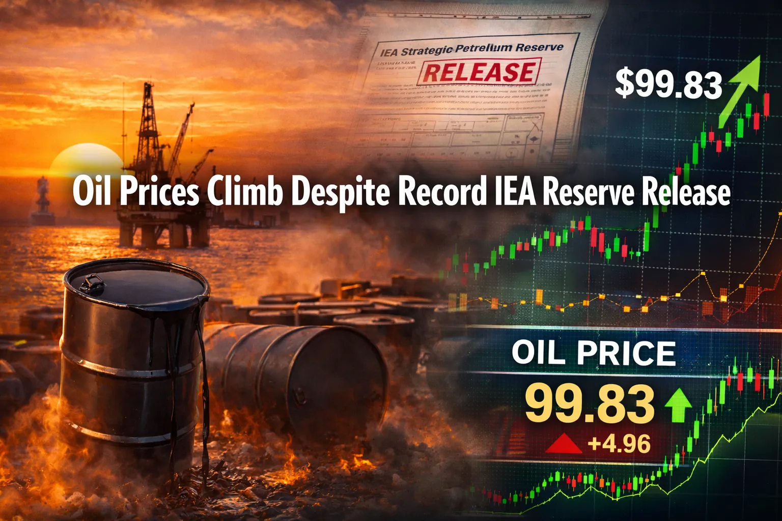 Oil Prices Climb Despite Record IEA Reserve Release