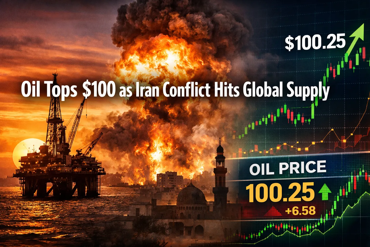 Oil Tops $100 as Iran Conflict Hits Global Supply
