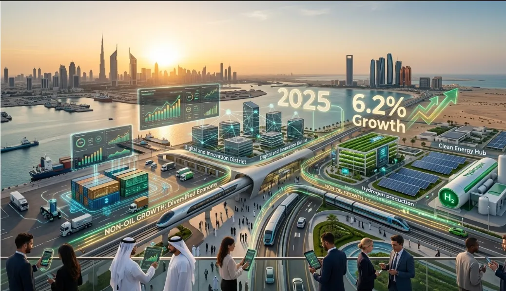 اقتصاد الإمارات يسجل قفزة قوية في 2025 بنمو 6.2% بدعم القطاع غير النفطي AAAAAA-TEST