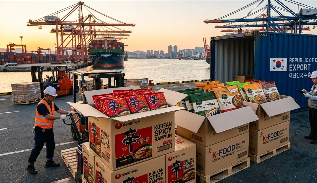 صادرات الصناعات الغذائية في كوريا الجنوبية تقفز 8.3% بدعم الراميون والمنتجات الجاهزة AAAAAA-TEST