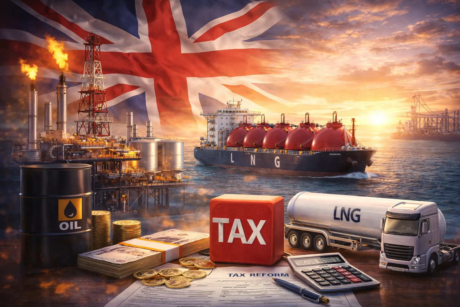 UK Oil-Gas Group Urges Tax Reforms to Reduce LNG Imports.