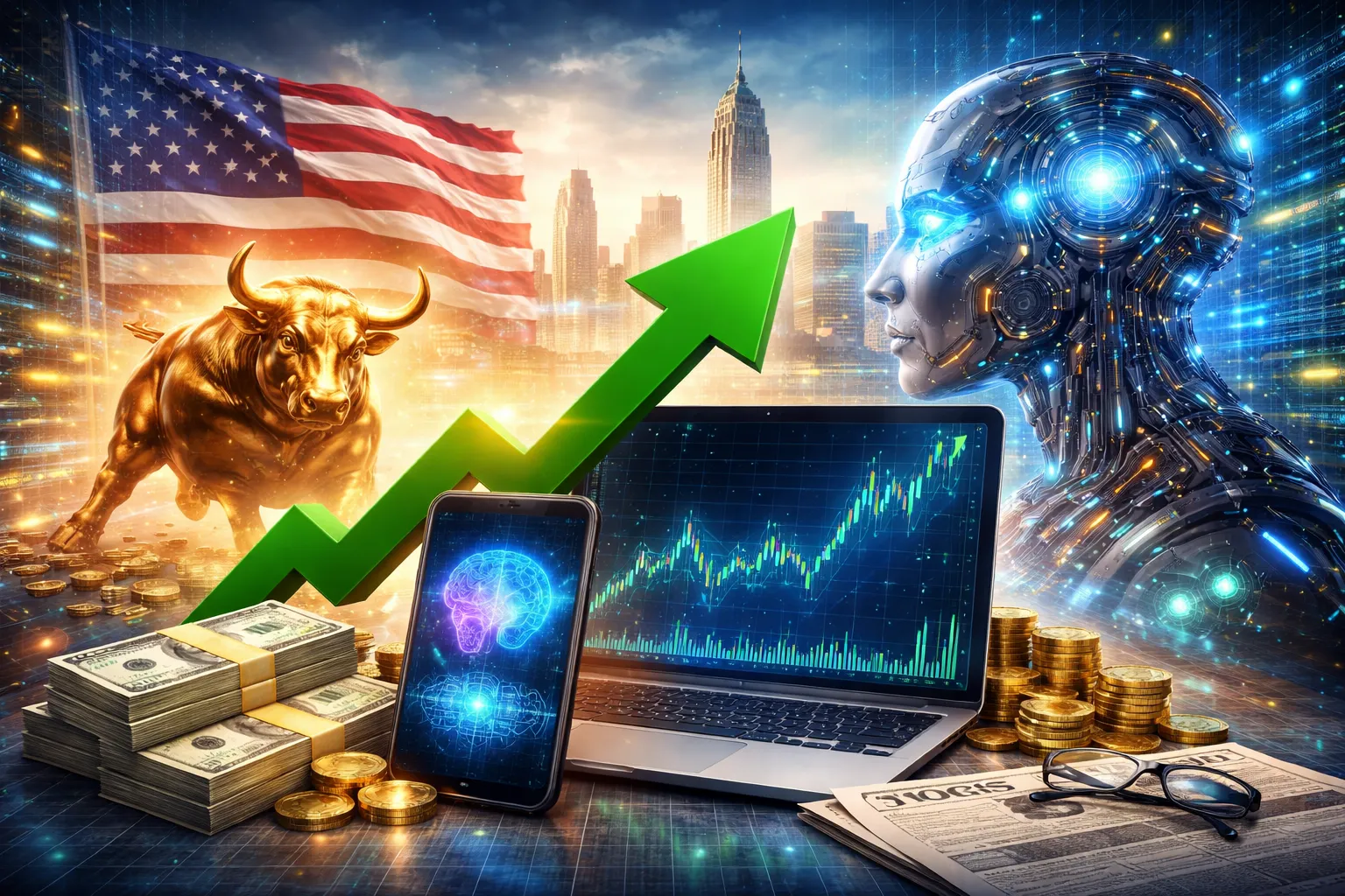 US Stock Futures Rise as AI Optimism Lifts Market Sentiment