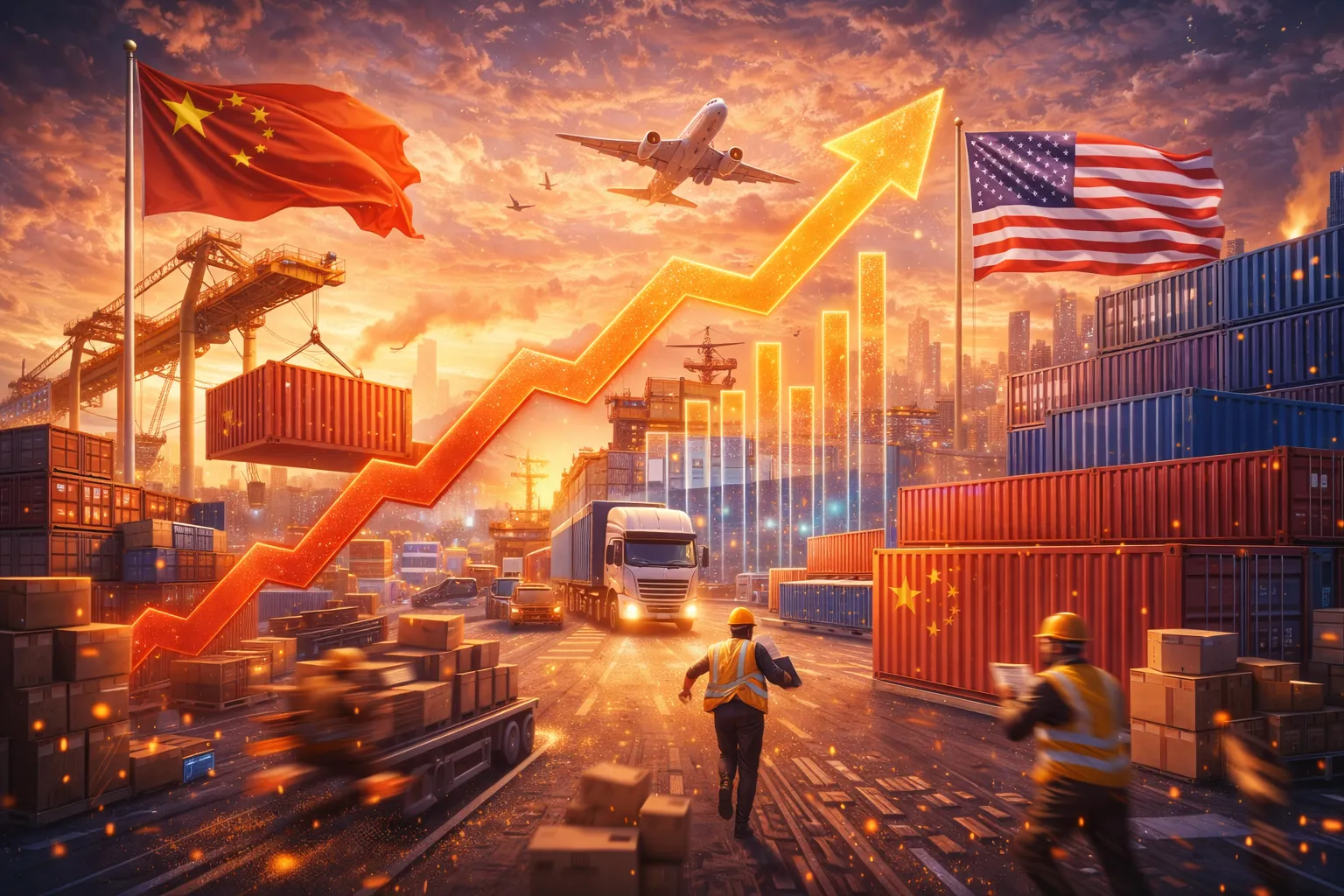 US Tariff Reprieve Triggers Rush in China Export Hubs
