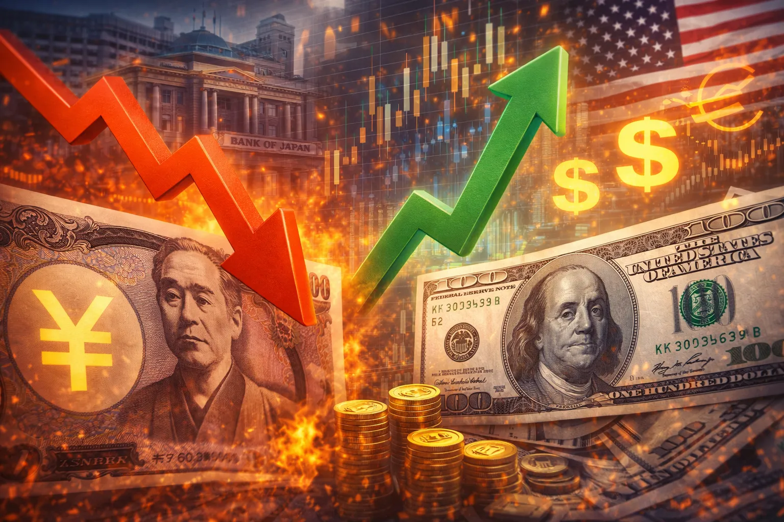 Yen Under Pressure as BOJ Holds, Dollar Gains