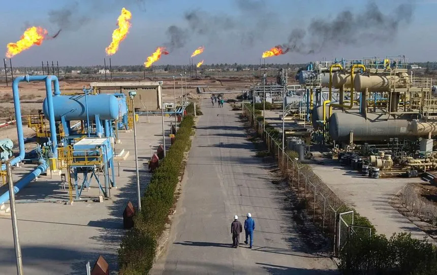 افتتاح المرحلة الأولى من مشروع استثمار غاز حقل بن عمر في العراق