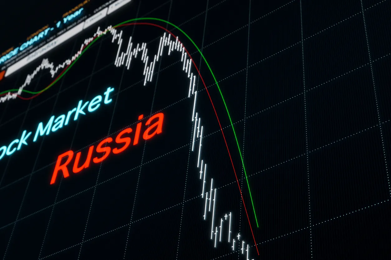 مؤشرات الأسهم الروسية تتراجع مع هبوط الذهب Russian-index-stock